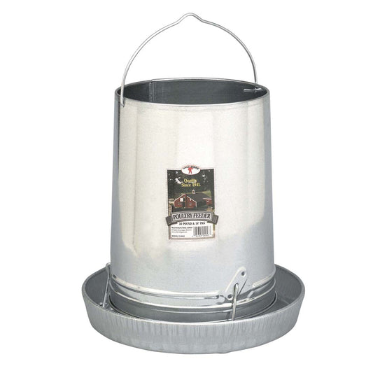 Miller Galvanized Hanging Chicken Feeder