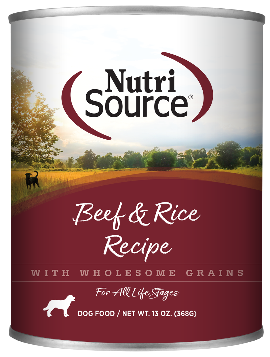 Nutri Source Beef & Rice Dog Cans