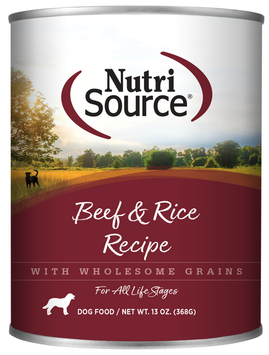 Nutri Source Beef & Rice Dog Cans