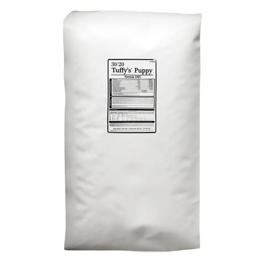 Tuffy’s Gold Premium Puppy Food Plain White Bag