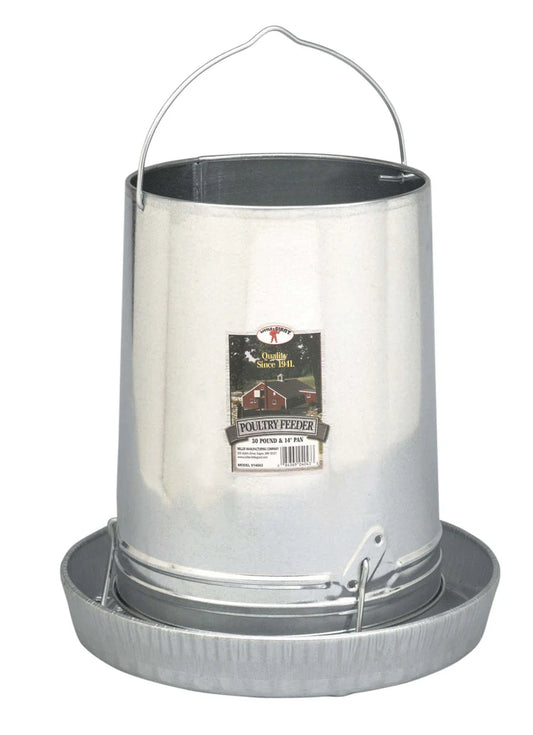 Miller Galvanized Hanging Chicken Feeder