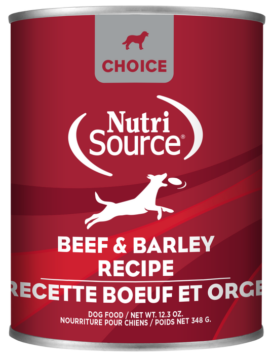 Choice Beef and Barley Recipe Dog Cans