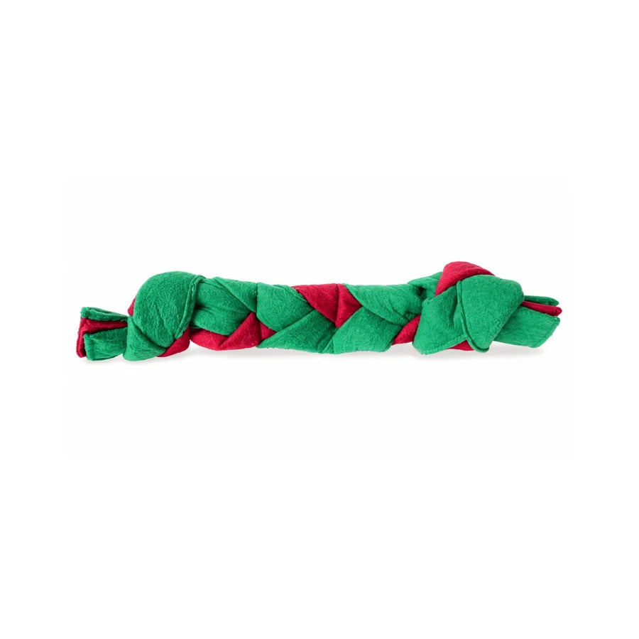 Holiday Tennis Snuffle Rope Dog Toy