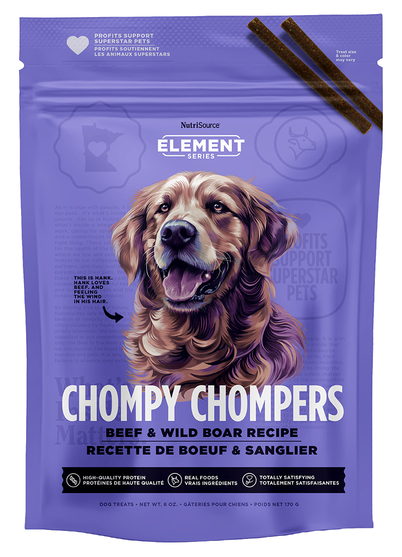 Chompy Chompers - Beef & Wild Boar Treats - 6oz