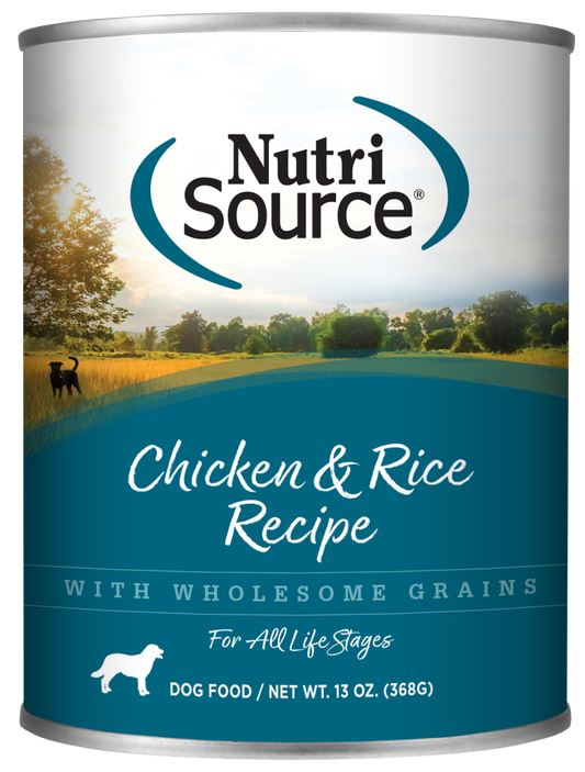 Nutri Source Chicken & Rice Dog Cans