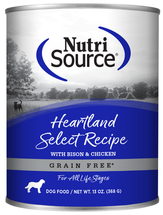 Nutri Source Grain Free Heartland Select Dog Cans