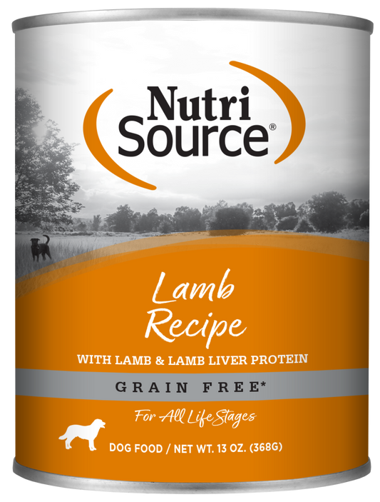 Nutri Source Grain Free Lamb Dog Cans