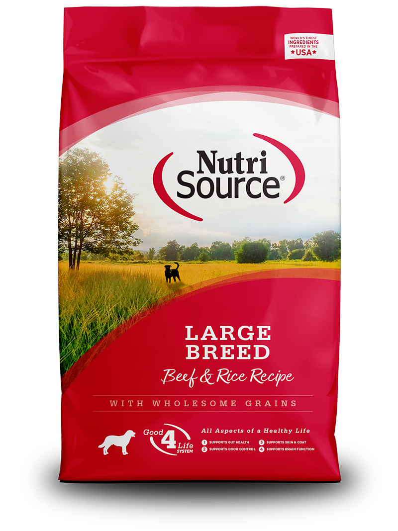 Nutri Source Large Breed Adult Beef & Rice - 26lb