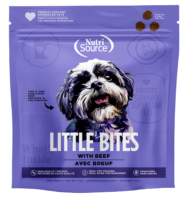 Nutri Source Grain Free Little Bites Beef - 6oz