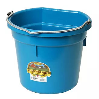 Bucket - Flat Back Plastic - 20qt