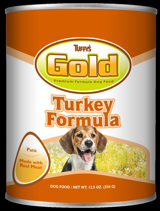 Gold Turkey Dog Cans