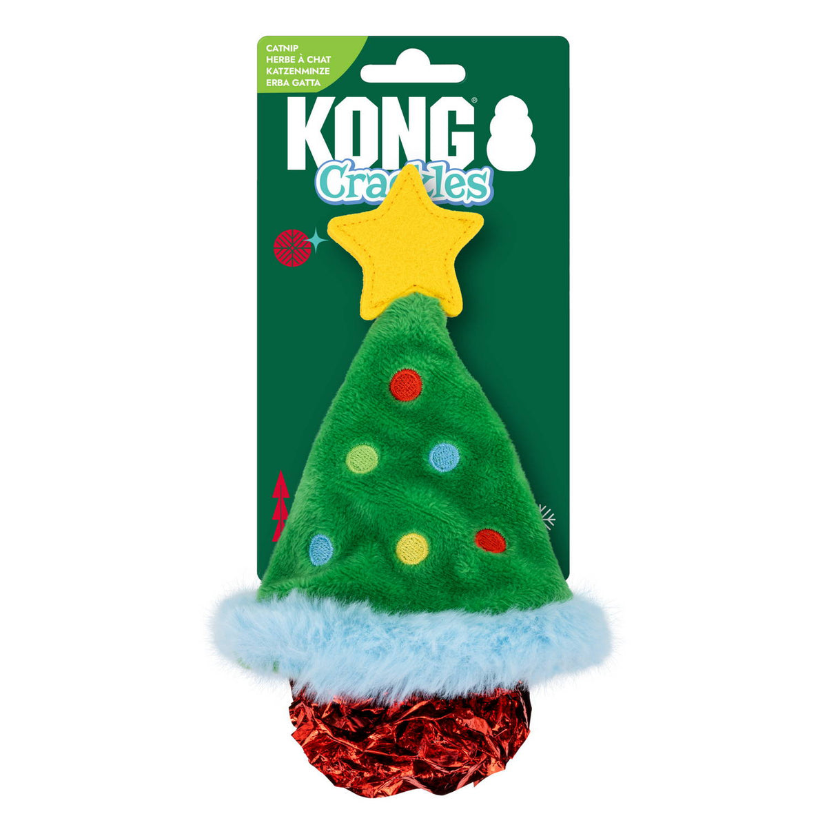 Holiday Crackles Christmas Tree Cat Toy