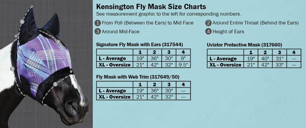 Kensington Fly Mask with Ears