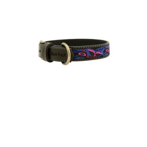 Dog Leather Collar - Medium 1" Width