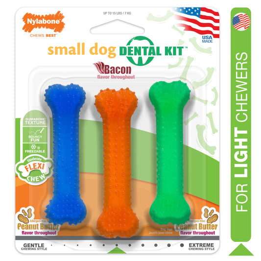 Nylabone Small Dog Dental Bacon