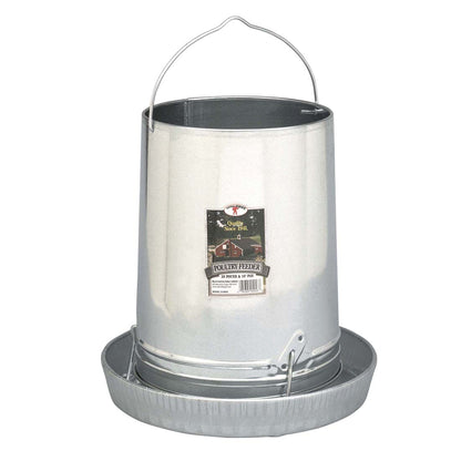 Miller Galvanized Hanging Chicken Feeder