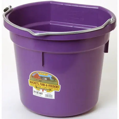 Miller Plastic Flat Back Bucket - 20qt