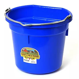 Miller Plastic Flat Back Bucket - 20qt