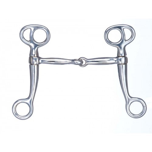 Metalab Tom Thumb Snaffle w. Chrome Mouth - 6 "