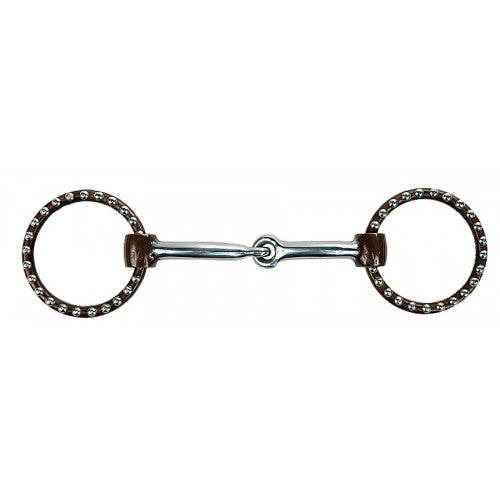 Antique Ring Snaffle Pony Bit with Dots