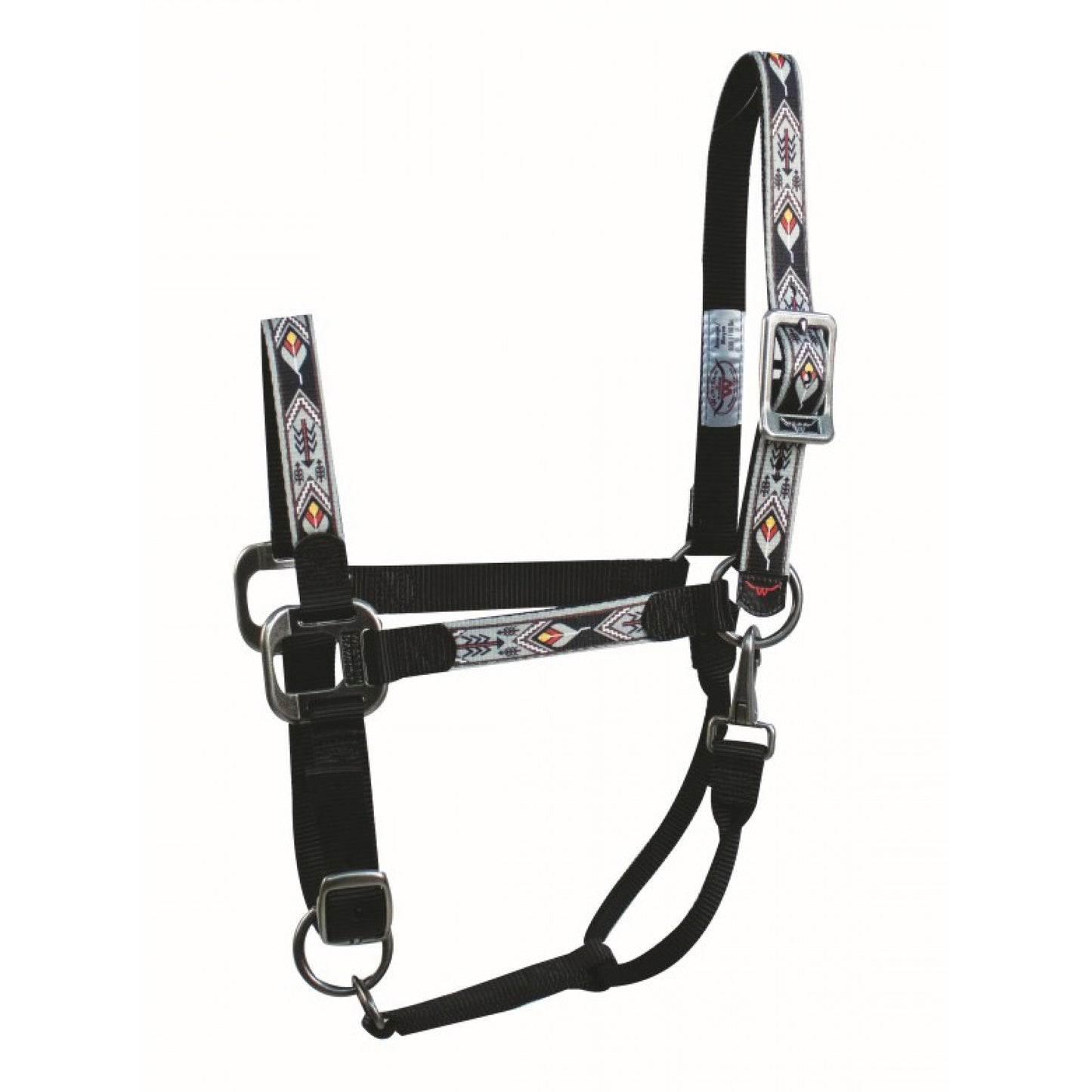 Western Rawhide Halter with Silver Hardware