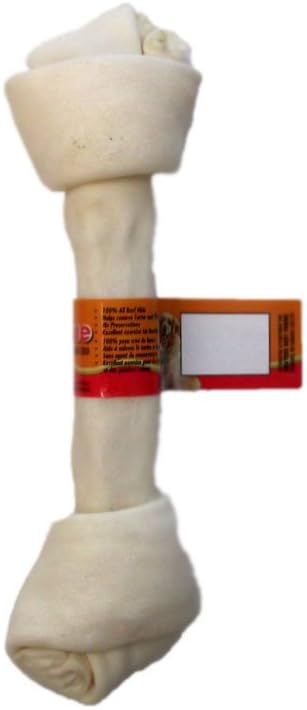 MBF Premium White Rawhide Knot 4-5in