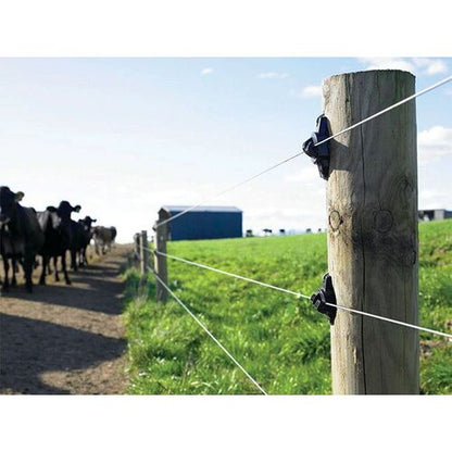 Wood Post Claw Insulator (Black) - 25pk