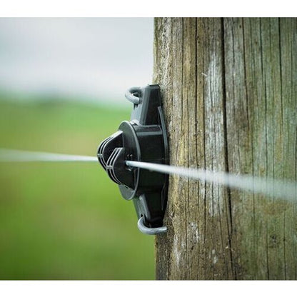 Wood Post Claw Insulator (Black) - 25pk