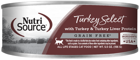 Nutri Source Grain Free Turkey & Turkey Liver Select