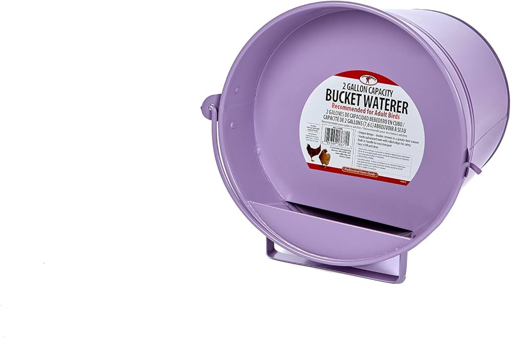 Purple Painted Galvanized Waterer - 2 Gal