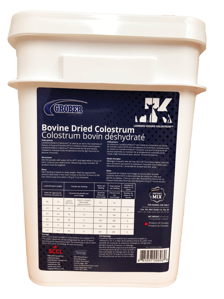 Grober Lamb Colostrum Pail - 4.9kg