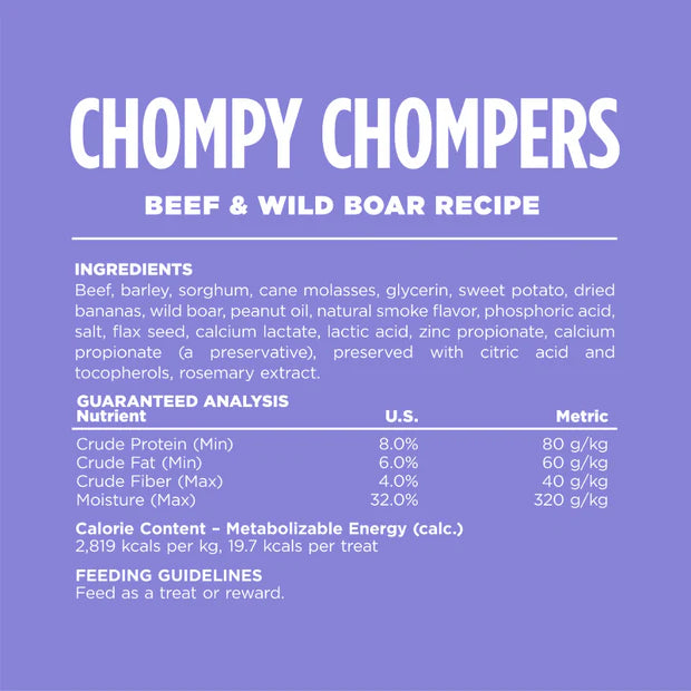 Chompy Chompers with Beef & Wild Boar