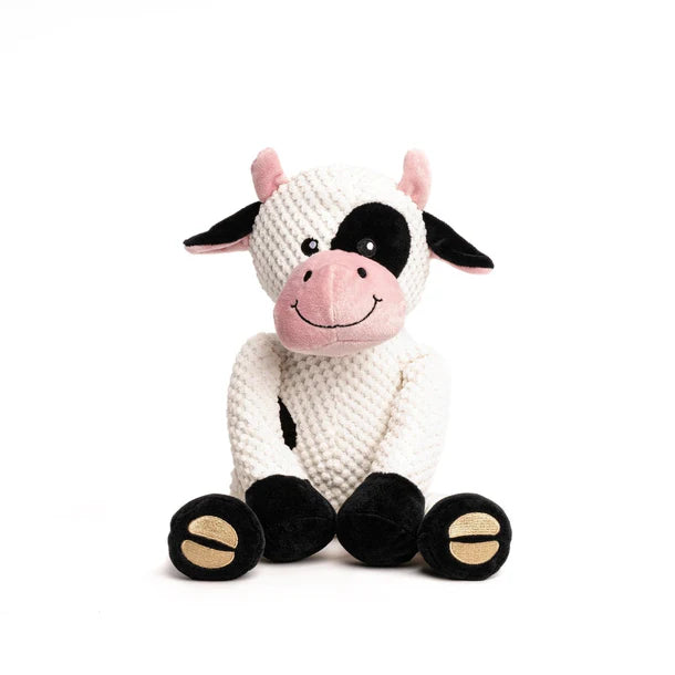 Fabdog Floppy Dog Toy - Cow (Small)