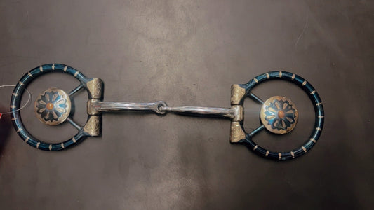 Conquistador D-Ring Snaffle Bit with Concho