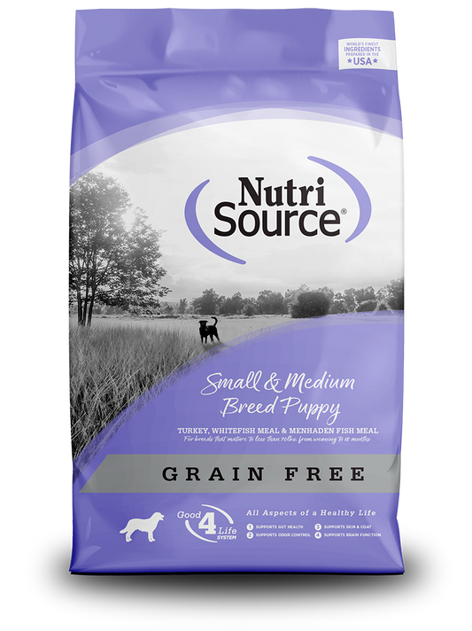 Nutri Source Small/Medium Breed Puppy Turkey & Fish