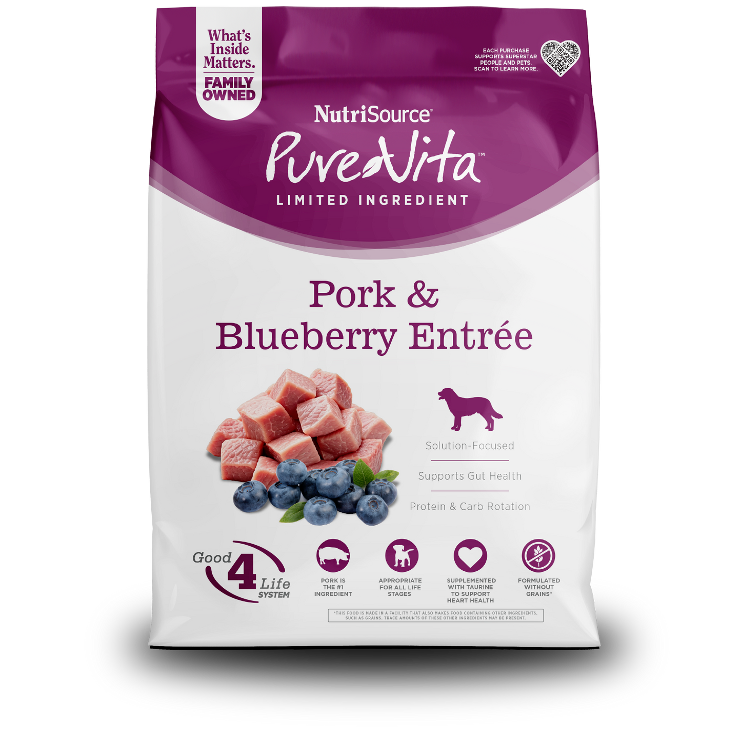 Grain Free Pork & Blueberry Entree