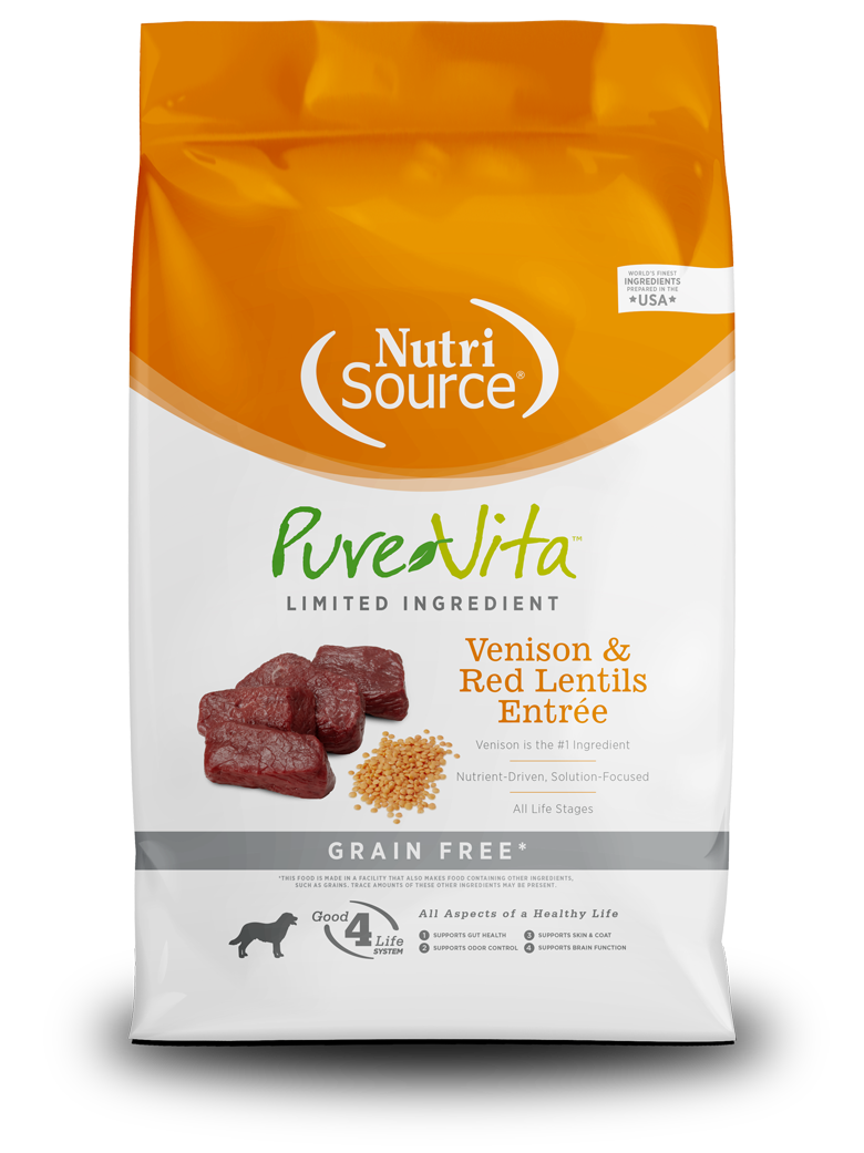 Pure Vita Grain Free Venison & Red Lentils