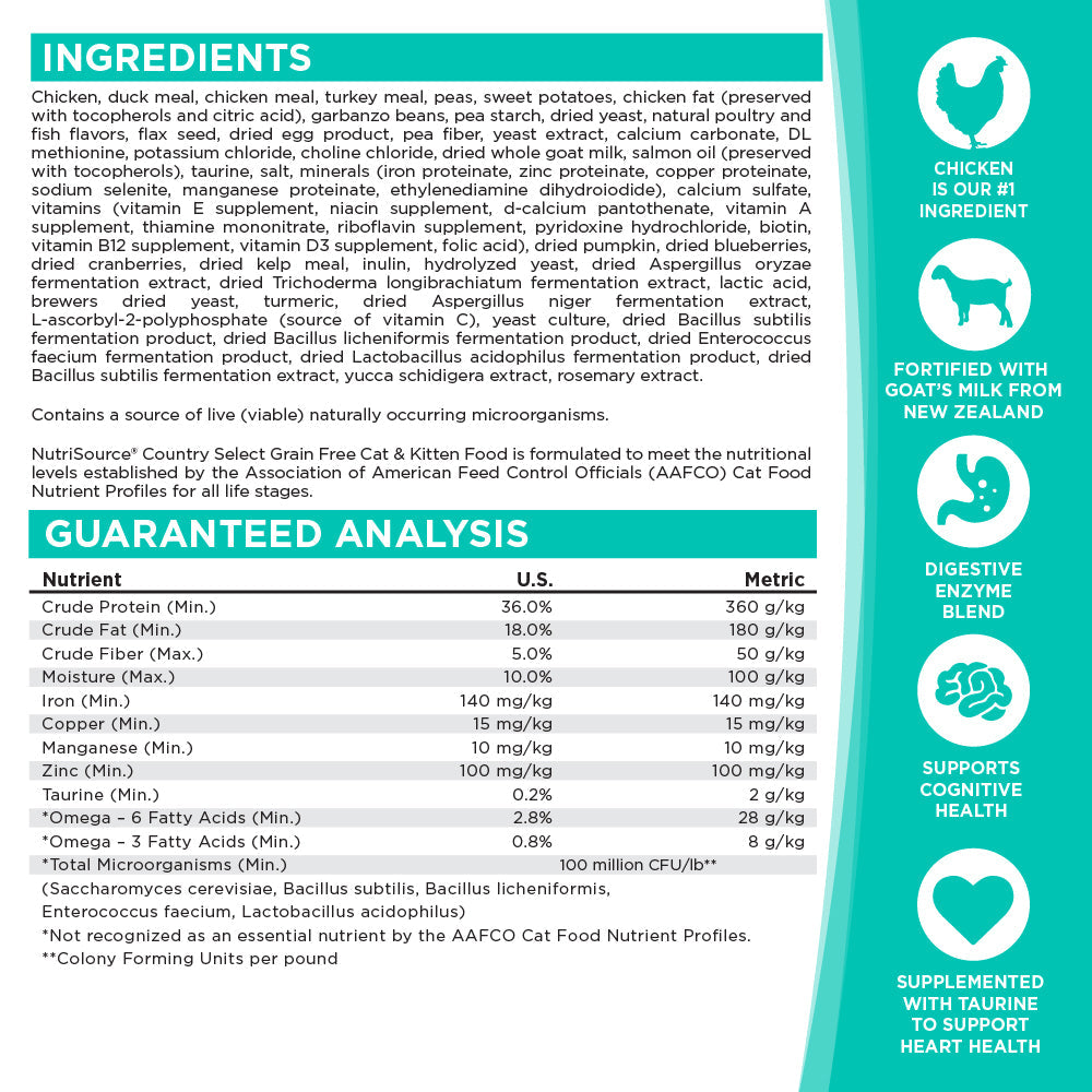 Grain Free Country Select Cat Food