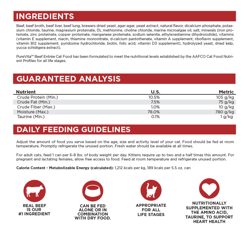 Grain Free Beef Cat Entree