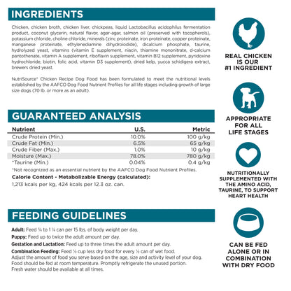 Grain Free Chicken Dog Wet Food
