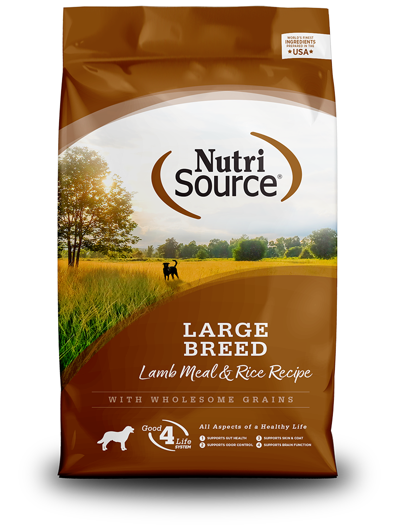 Nutri Source Large Breed Lamb & Rice - 26lb