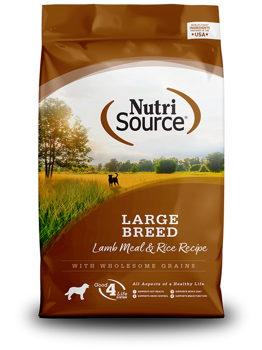 Nutri Source Large Breed Lamb & Rice - 26lb