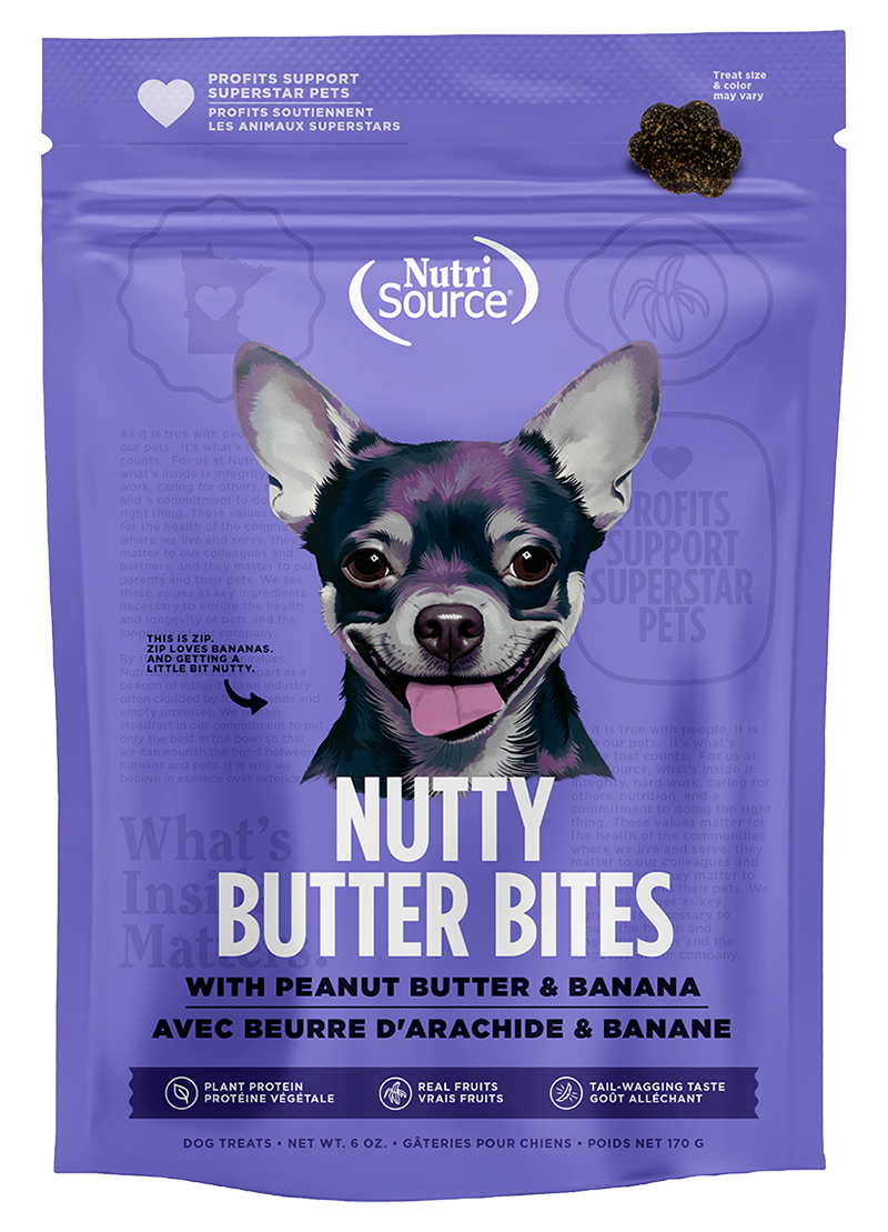 Nutri Source Nutty Butter Bites - Peanut Butter/Banana - 6oz