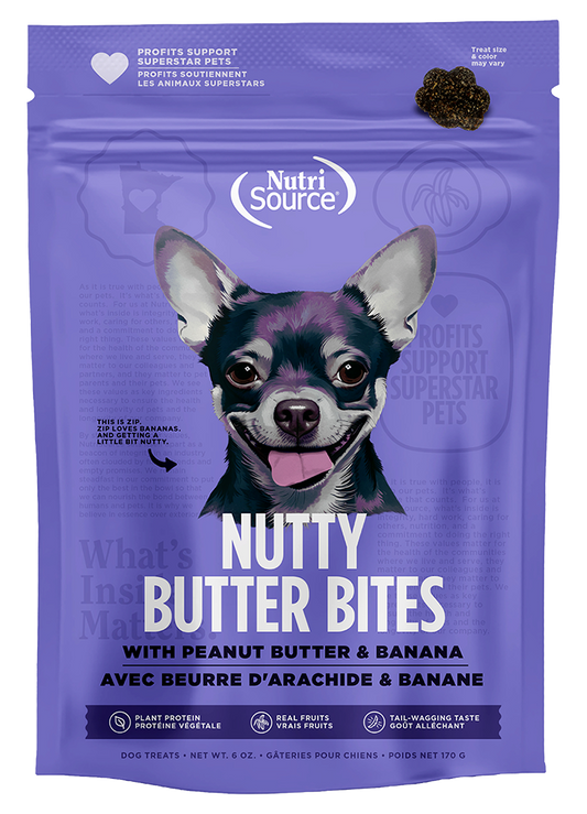 Nutri Source Nutty Butter Bites - Peanut Butter/Banana - 6oz