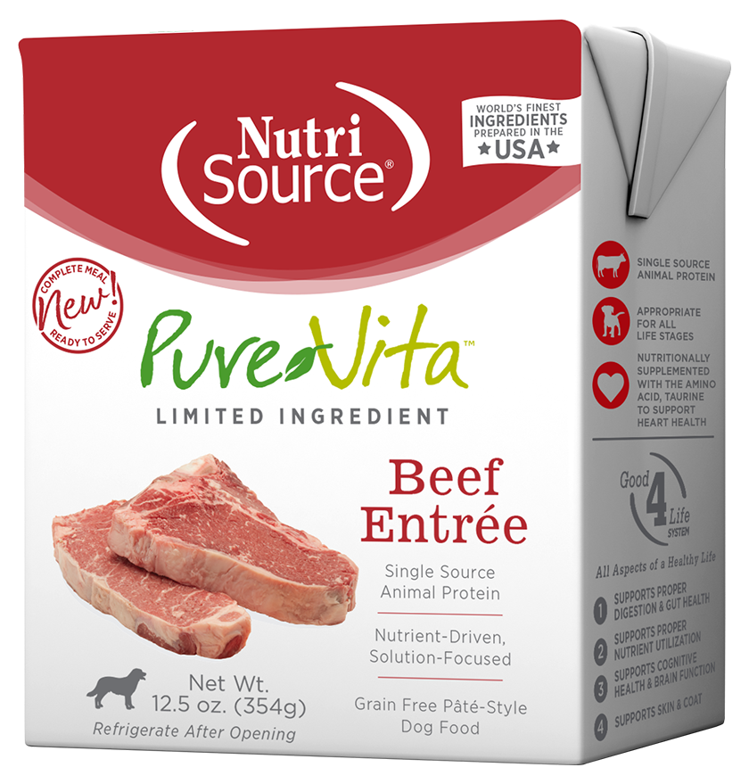 Pure Vita Beef Entree Tetra-Pak - 12.5oz