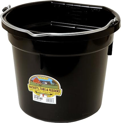 Miller Plastic Flat Back Bucket - 20qt