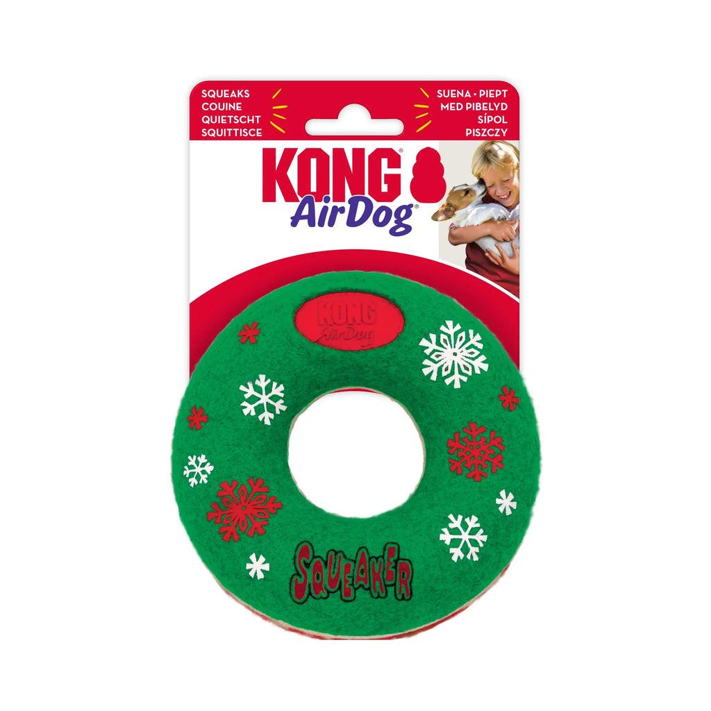 KONG Holiday AirDog Squeaker Donut