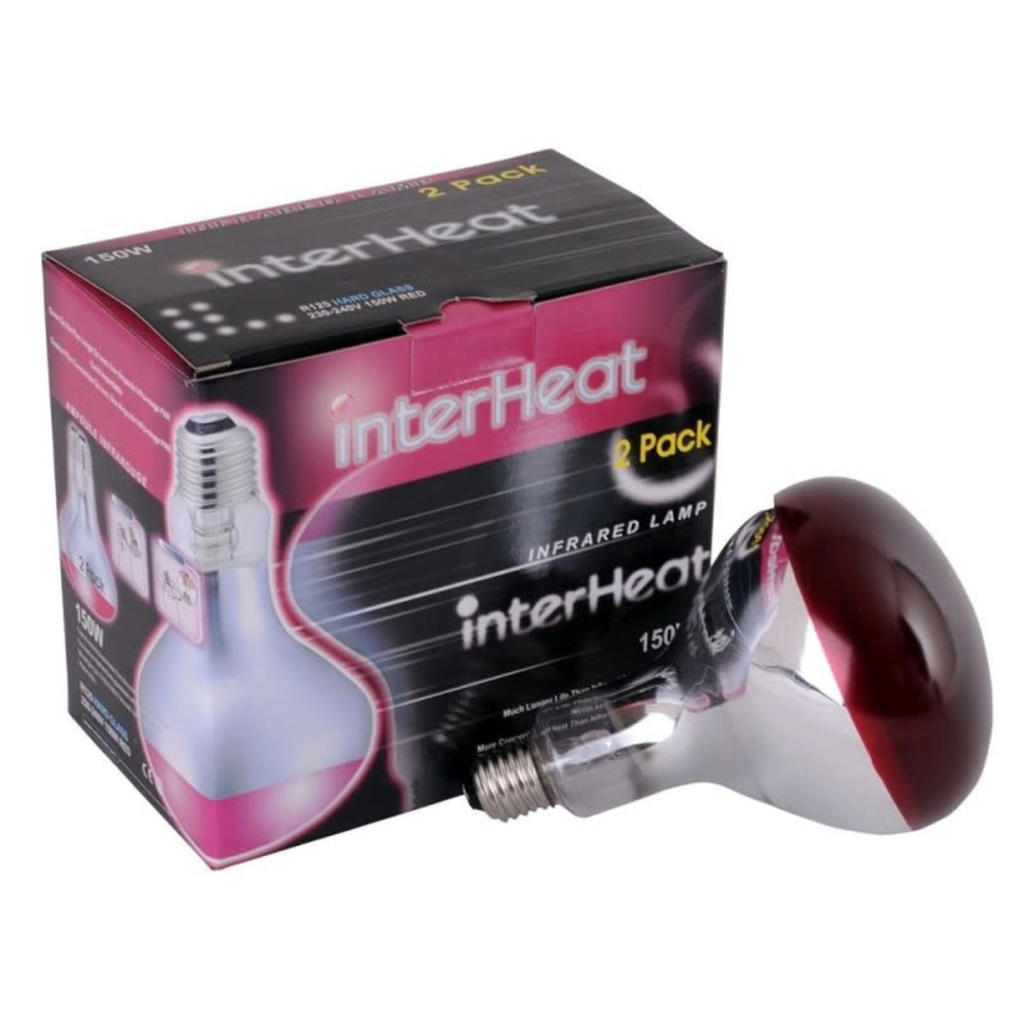 Heat Bulb - Long Life (Red) 2pk