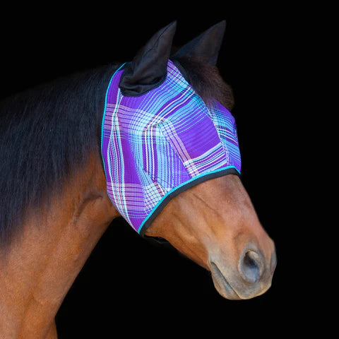 Kensington Fly Mask Without Ears Plaid