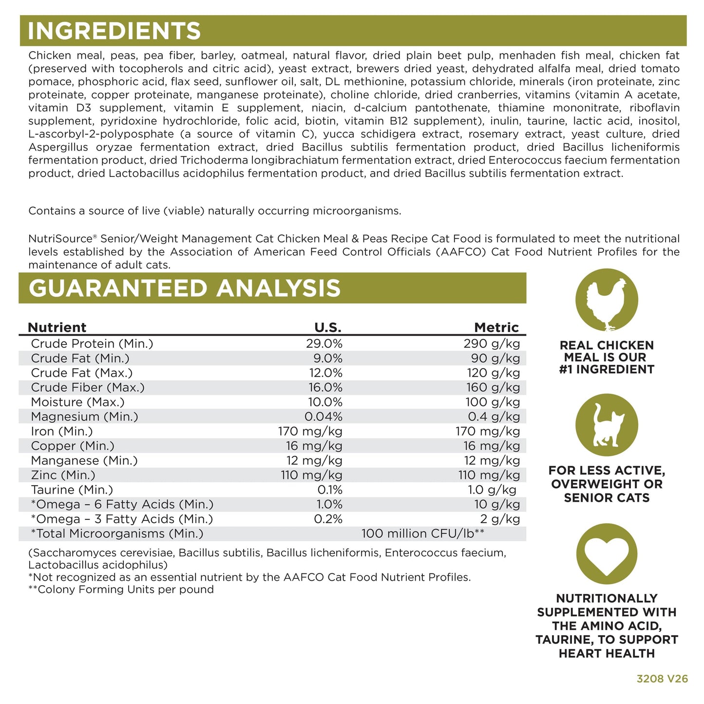Senior & Weight Management Cat Food